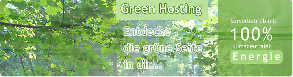 Hosting mit ökostrom green-hosting add-x Hosting - green-hosting Hosting mit ökostrom